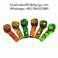 Portable Silicone Smoking Pipe Funny Skull alien Pattern hand pipe Silicone Tobacco Pipe sales002@dycigs.com