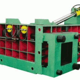 Hydraulic press for scrap metal baling